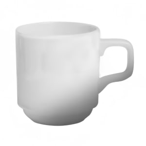 057-6106087C 10 oz Dynasty Stackable Mug - Ceramic, White
