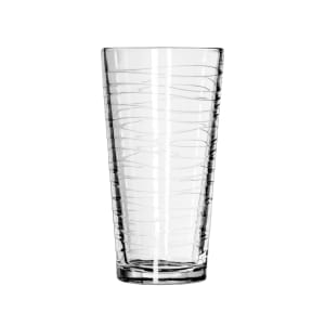 634-15646 20 oz DuraTuff Wave Design Casual Cooler Glass