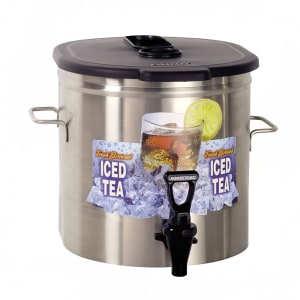 021-371000000 3 1/2 gal Oval Iced Tea Dispenser w/ Handles