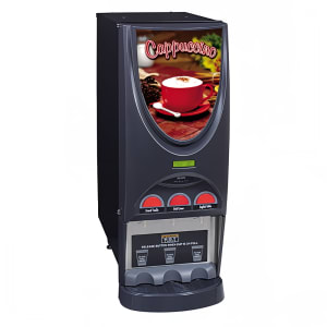 021-369000000 iMIX® Hot Drink Dispenser, 3 Hoppers, Cappuccino Display, Black