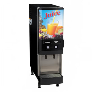 021-379000001 Silver Series® Refrigerated Drink Dispenser w/ (2) 5 gal Bowls, Mixing, Unlit Juice Graphic, 120v