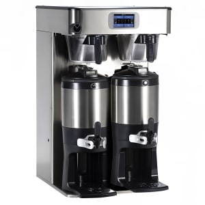 021-534000101 Twin Platinum Edition Automatic Tall Coffee Brewer for ThermoFresh Servers - Stainl...