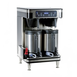 021-512000101 Twin Automatic Coffee Brewer for Soft Heat® Thermal Servers - Black/Stainless, 120-...