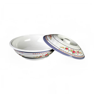 438-8010AR 75 oz Round Melamine Serving Bowl, Rose