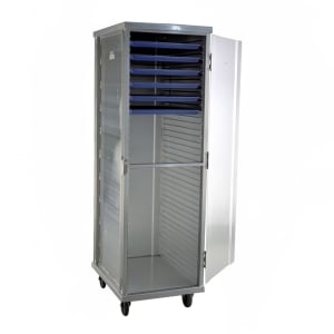 503-E8639H 3/4 Height Non-Insulated Mobile Heated Cabinet w/ (34) Pan Capacity, 120v