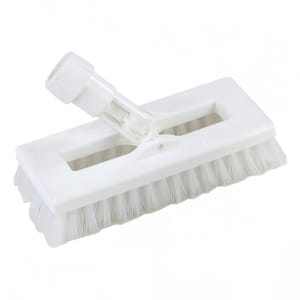 028-3638831EC02 8" Swivel Scrub® Floor Brush Head Only w/ White Poly Bristles