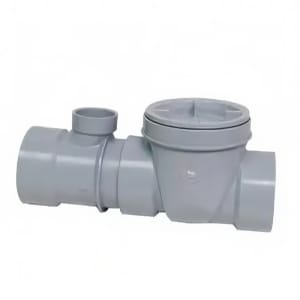 065-3933125AT 3" Threaded Format Flow Control w/ Fittings - 25 GPM, Gray