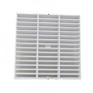 065-394712A 12" Square Full Grate - Corrosion Resistant, White