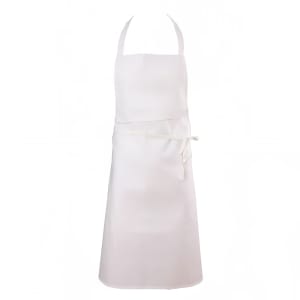 094-600BAWNP Bib Apron, Poly/Cotton Blend, 34" x 34", White