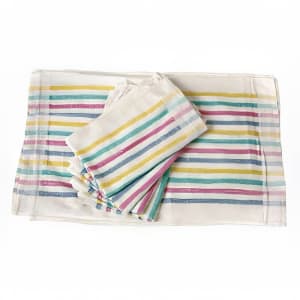 094-705MSK Cotton Terry Cloth Towel, 15 x 26", Multi-Stripe