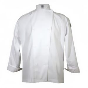 094-J003XL Poly Cotton Blend Chef Jacket, Cloth Knot, X-Large