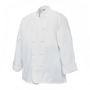 094-J0502X Poly Cotton Chef Jacket, Cloth Knot, 2X