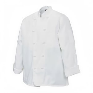 094-J0503X Poly Cotton Chef Jacket, Cloth Knot, 3X