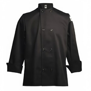 094-J061BKL Traditional Chef's Jacket Size Large, Black