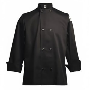 094-J061BKS Traditional Chef's Jacket Size Small, Black