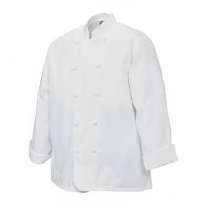 094-J0504X Poly Cotton Chef Jacket, Cloth Knot, 4X