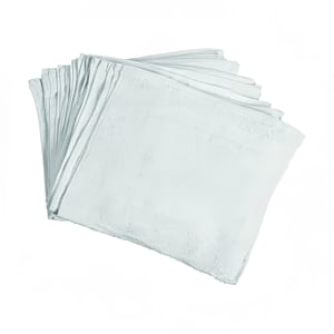 709-HTI275W White Ribbed Cotton Bar Towel, 16" x 27"