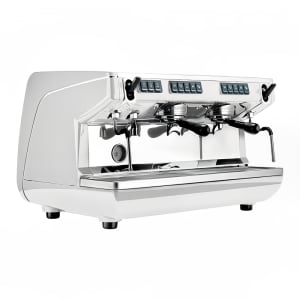743-PPI19VOL02ND0002 Automatic Volumetric Espresso Machine w/ (2) Groups & 11 liter Boiler - 220v/1ph, Pearl