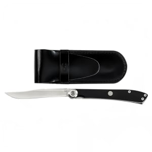 194-5700X 7 5/8" Folding Steak Knife w/ 3" Blade, Black POM Handle