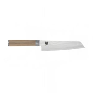 194-DM0782W 6 1/2" Utility Knife w/ Blonde Pakkawood Handle, Stainless Steel