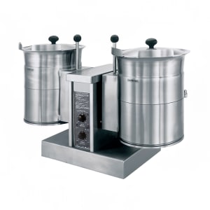 109-TKET6T2403 (2) 6 gal Steam Kettles - Manual Tilt, 2/3 Jacket, 240v/3ph