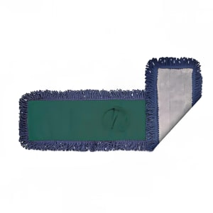 867-MFDM60GN 60" Pocket Dust Mop Head Only - Gray/Navy w/ Green Canvas Back