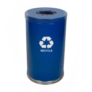 125-18RTBL1H 35 gal Multiple Materials Recycle Bin - Indoor, Decorative