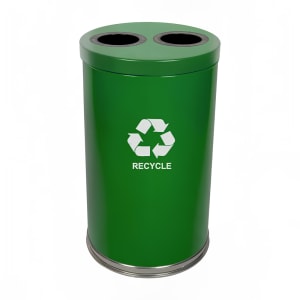 125-18RTGN2H 36 gal Multiple Materials Recycle Bin - Indoor, Multiple Sections, Decorative