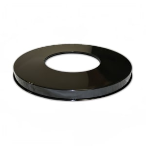 125-M3601FTLBK 23 3/4" Outdoor Flat Top Lid for M3601 Trash Cans, Black