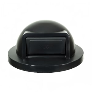 125-SC55DT Round Dome Trash Can Lid - Plastic, Black