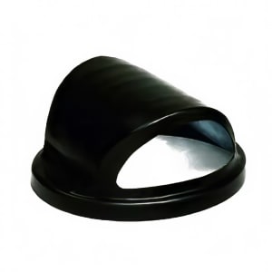 125-SC55HT Round Dome Trash Can Lid - Plastic, Black