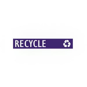 125-GEORE Recycle Logo Decal - "Recycle", English