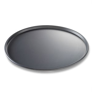 225-49160 16" Thin Crust Pizza Pan, BAKALON, 3/8" Deep, Noncoated 14 ga Anodized Aluminum