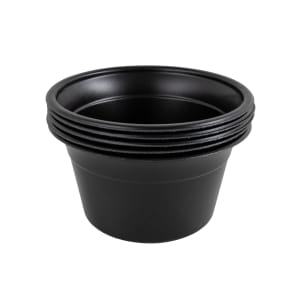 389-611201 8 oz Bowl - Polystyrene, Black