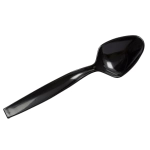 425-590790 9" Disposable Serving Spoon - Polystyrene, Black