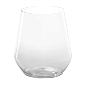425-660109 12 oz Disposable Stemless Glass - PET, Clear