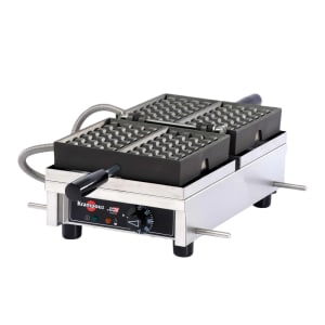 027-WECDHAAS Single Liege Waffle Maker w/ Cast Steel Grids, 1440W