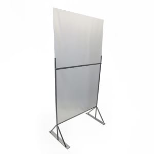 148-SDDF3670 Social Distancing Divider - 36"W x 70"H, Acrylic w/ Aluminum Frame