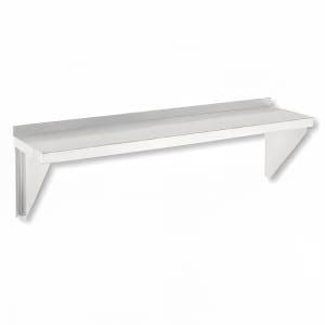 148-SWS1236 Solid Wall Mounted Shelf, 36"W x 12"D, Stainless