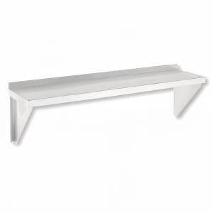 148-SWS1248 Solid Wall Mounted Shelf, 48"W x 12"D, Stainless