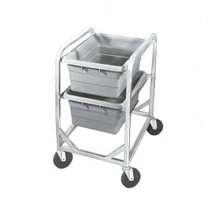 148-AXD502L 29 1/2" Lug Rack w/ 2 Lug Capacity & Swivel Casters, Aluminum