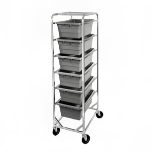 148-AXD504L 53" Lug Rack w/ 4 Lug Capacity & Swivel Casters, Aluminum
