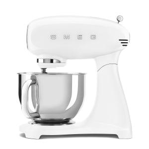 519-SMF03WHUS 10 Speed Stand Mixer w/ 5 Quart Stainless Steel Bowl Stand Mixer, Glossy White