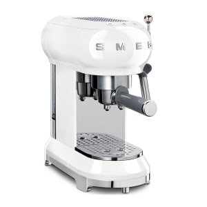 519-ECF01WHUS Manual Espresso Machine w/ Thermoblock Technology - Stainless Steel/Plastic, Glossy...