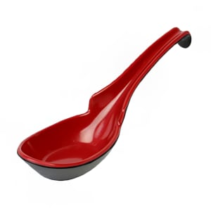 438-7100JBR 1 oz Melamine Soba/Rice Spoon, Red/Black