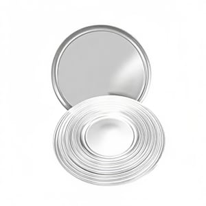 438-ALPTWR014 14" Round Wide Rim Pizza Tray, Aluminum