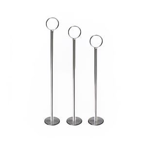 438-CRTCH012 12" Table Card Holder, Chrome Plated