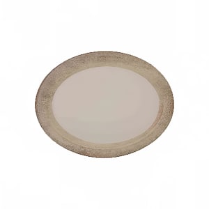 438-DM209J 9 1/2" x 7 1/4" Oval Jazz Platter - Melamine, Beige