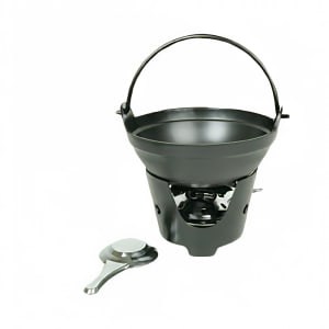 438-IRPA004 32 oz Round Japanese Shabu Shabu Bowl w/ Handle, Aluminum Alloy