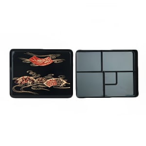 438-JPRB002 5 Compartment Bento Box w/ Fixed Tray
